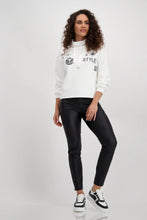 Load image into Gallery viewer, Monari Monochrome Sweatshirt with Patches &amp; Rhinestones
