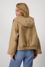 Load image into Gallery viewer, Hooded Jacket in Caramel
