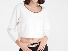 Load image into Gallery viewer, Goa Goa Chain Sweater in Off White
