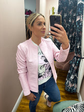 Load image into Gallery viewer, Baby Pink PU Jacket
