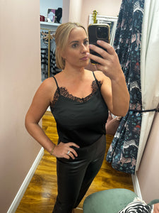 BY Flair Cami Top in Black