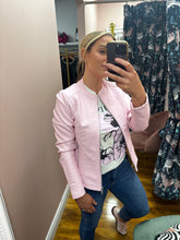 Load image into Gallery viewer, Baby Pink PU Jacket
