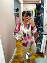 Load image into Gallery viewer, Kaffe Kabeathe Pink Abstract Blouse
