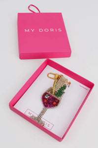 Pink Fizz Keyring