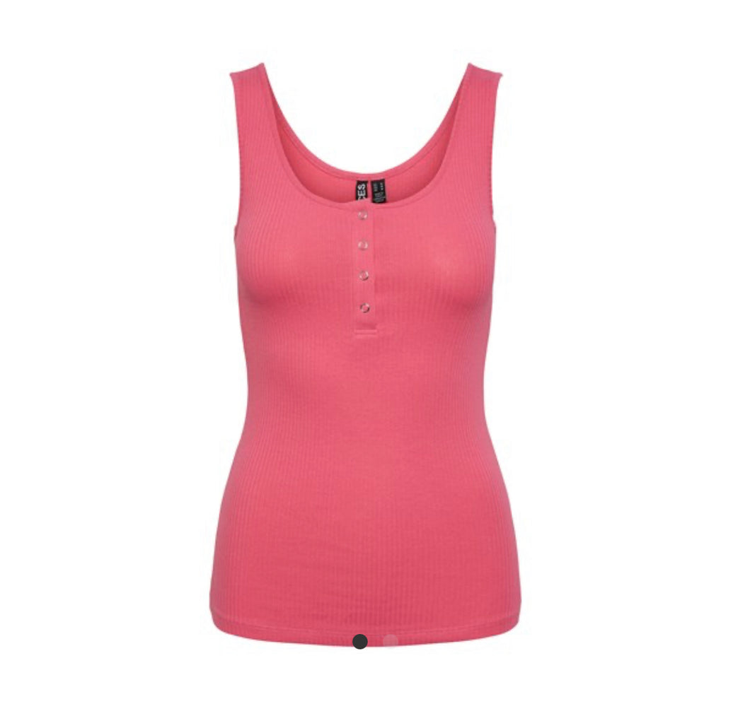 PIECES Kitte Tank Top - Hot Pink