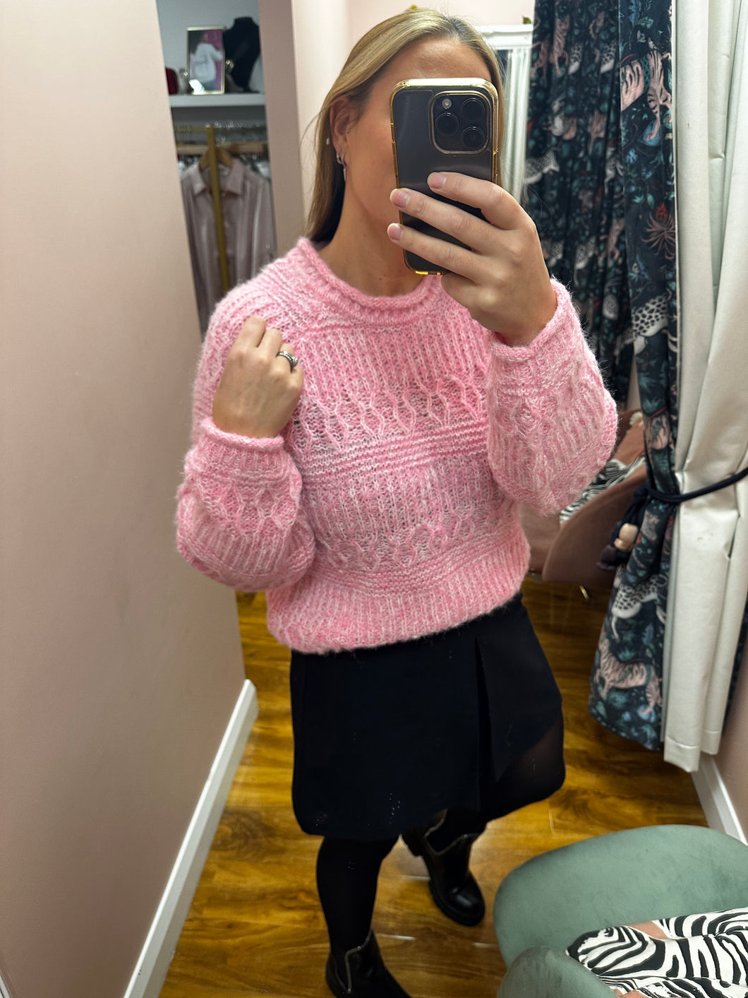 PIECES Nuella Pink Jumper