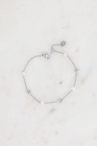 Bohm Heart & Freshwater Pearl Bracelet - Silver