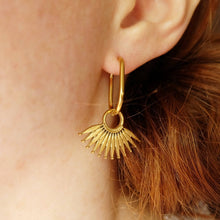 Load image into Gallery viewer, Abstract Palm Leaf Earrings
